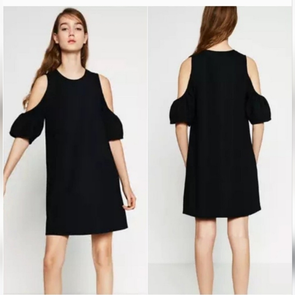 Zara Trafaluc Shoulder Cut Out Dress